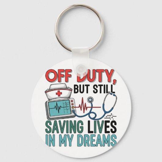 Porte-clés Nurse off Duty (Verso)