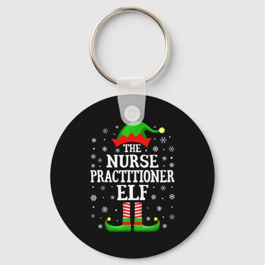 Porte-clés Nurse Practitioner Elf Funny Christmas Family Matc (Recto)