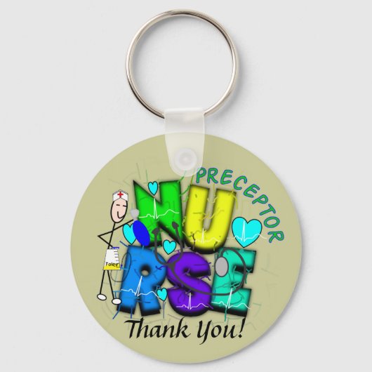 Porte-clés Nurse Preceptor "Thank  You" Gifts (Recto)