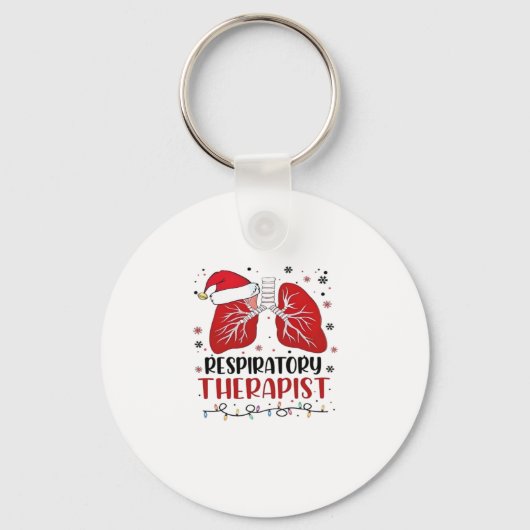 Porte-clés Nurse Respiratory Therapist Christmas, Lung Christ (Recto)