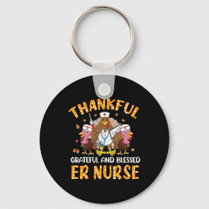 Porte-clés Nurse Turquie Thanksgiving Fall Nurslife Thankful 