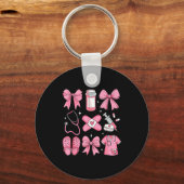 Porte-clés Nurse Valentines Day Coquette Bow Valentine Nurse  (Recto)