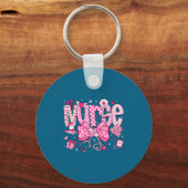 Porte-clés Nurse Valentine's Day Heart Stethoscope Er Icu Nic (Recto)