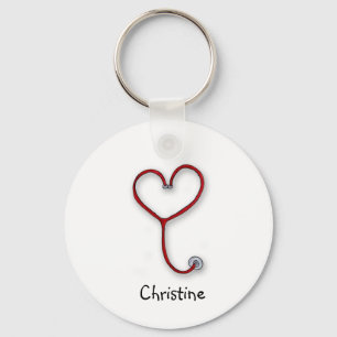 Porte-clés Nurses care with Heart - Nurses Gift - Personalize