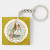 Porte-clés Nutcracker Ballet Ballerina - Christmas Keepsake (Dos)