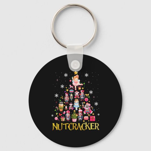 Porte-clés Nutcracker Christmas Tree Ballet Dance Women Kids  (Recto)