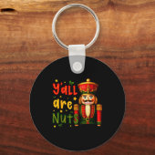Porte-clés Nutcracker Merry Christmas Funny Xmas Pajamas Y'al (Recto)