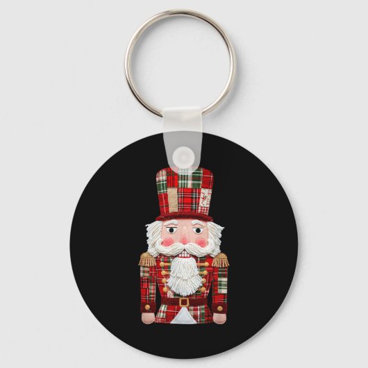 Porte-clés Nutcracker Patchwork Joyeux Noël Pyjama Homme W (Recto)