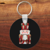 Porte-clés Nutcracker Patchwork Joyeux Noël Pyjama Homme W (Recto)