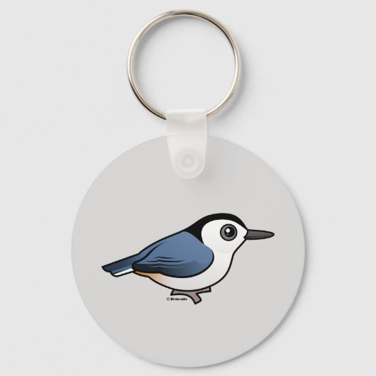 Porte-clés Nuthatch à poitrine blanche (Recto)