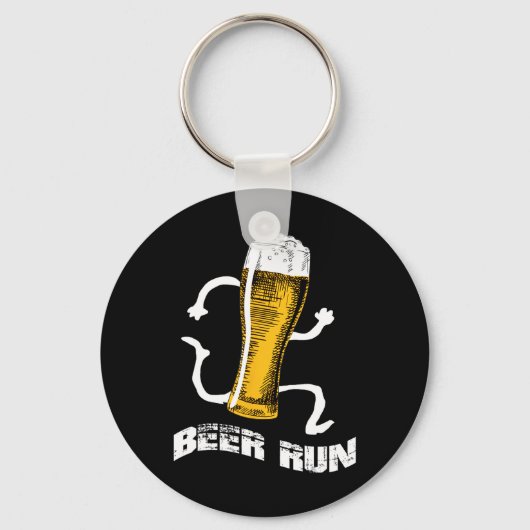 Porte-clés NV004 Fun Beer s For Men Women Beer a run (Recto)