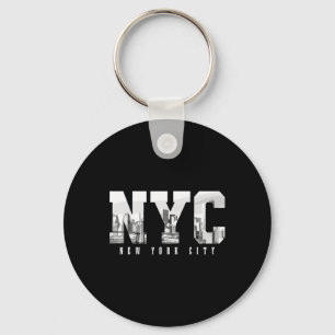 Porte-clés Nyc New York City Ny Skyline Usa Amérique Vintage