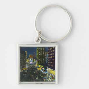 Porte-clés NYC, nouveau YorkView de Times Square la nuit # 1