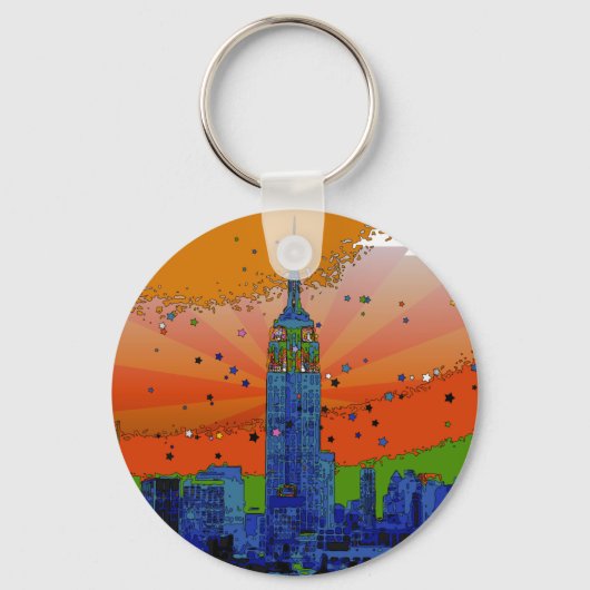Porte-clés NYC psychédélique : ESB #3 (Recto)