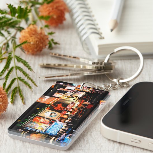 Porte-clés NYC Times Square Broadway Acrylic Keychain (Devant droit)