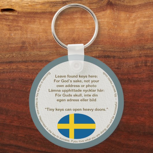 Porte-clés Nyckelring — Safe (Verso)