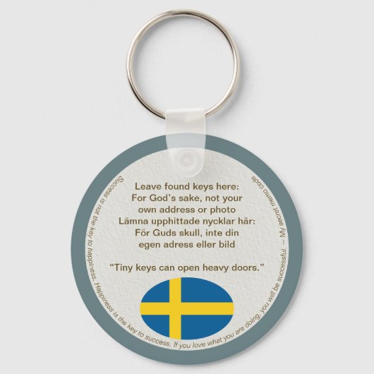 Porte-clés Nyckelring — Safe (Verso)