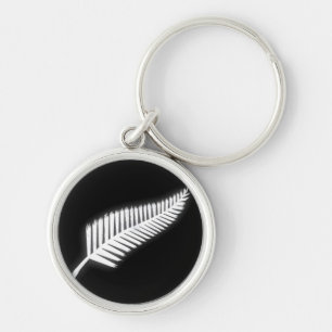 Porte-clés NZ Silver Fern Emblème national Porte - clé patrio