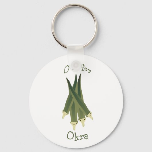 Porte-clés O est pour Okra. (Recto)