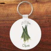 Porte-clés O est pour Okra. (Recto)
