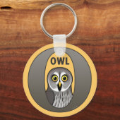 Porte-clés O est pour Owl (Recto)