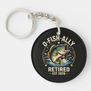 Porte-clés O-Fish-Ally Retraité Pêcheur 2026 Pêche