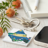 Porte-clés Oahu Hawaii Turtle (Devant Droit)