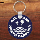 Porte-clés Oak Island, Caroline du Nord (Verso)