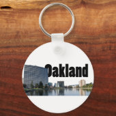 Porte-clés Oakland California avec Oakland dans le ciel (Recto)