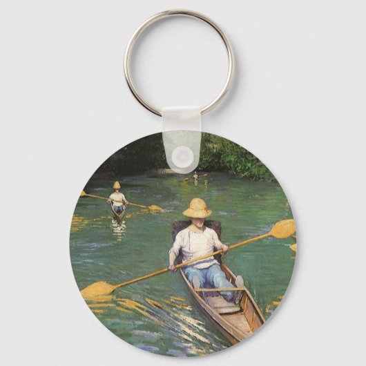 Porte-clés Oarsmen by Gustave Caillebotte, Vintage Fine Art (Recto)