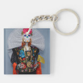 Porte-clés Oaxaca Calavera Catrina Tehuana (Dos)