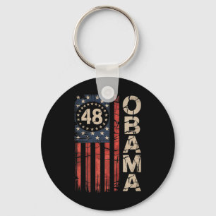 Porte-clés Obama 48ème Président américain Drapeau Obama pour