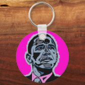 Porte-clés Obama bleu (Recto)