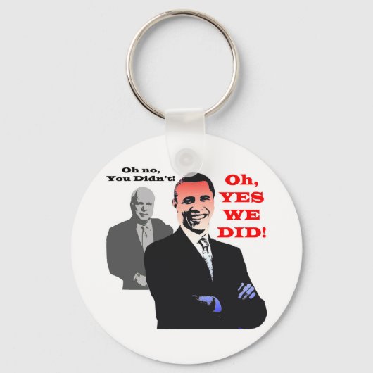 Porte-clés Obama OUI NOUS AVONS FAIT (Recto)