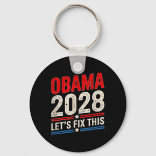 Porte-clés Obama Patriotique Vintage rétrograde 2028 Prote po