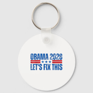 Porte-clés Obama Vintage rétro patriotique 2028
