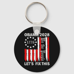 Porte-clés Obama Vintage rétro patriotique 2028