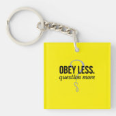 Porte-clés Obéis Moins. Question Plus - Conception de devis r (Devant)