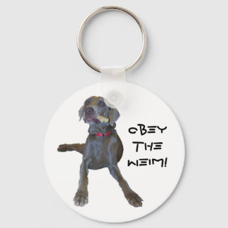 Porte-clés ObeytheWeim ! weimaraner