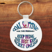 Porte-clés Objectif : Meilleur secret gardé en ligne (Recto)