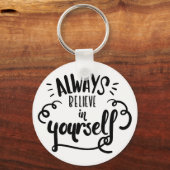 Porte-clés Objectifs d'attitude de confiance en vie Citation  (Recto)