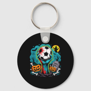 Porte-clés Objectifs de tombe Zombie Football Halloween Pour
