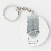 Porte-clés objet_2_pluviomètre de contrôle acrylique (Devant)