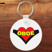 Porte-clés Oboe sur le coeur (Recto)