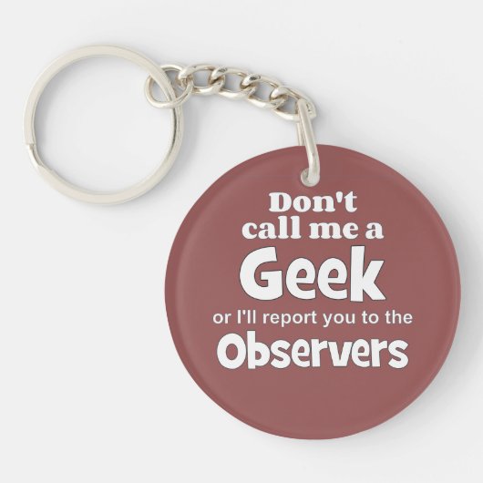 Porte-clés Observateurs geeks wf (Devant)