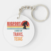 Porte-clés Observation de Bigfoot à Travis Texas (Dos)