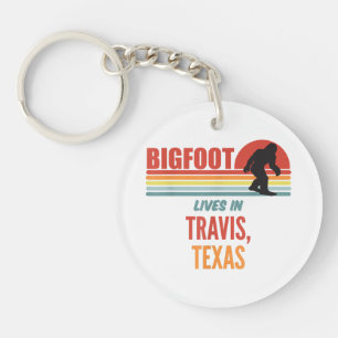 Porte-clés Observation de Bigfoot à Travis Texas