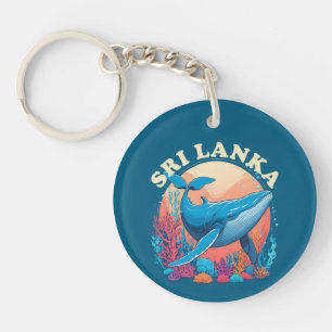 Porte-clés Observation des baleines bleues au Sri Lanka