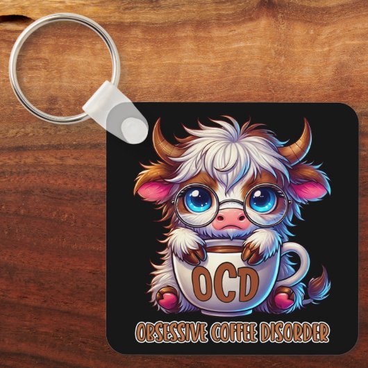 Porte-clés Obsessive Coffee Disorder  (Recto)