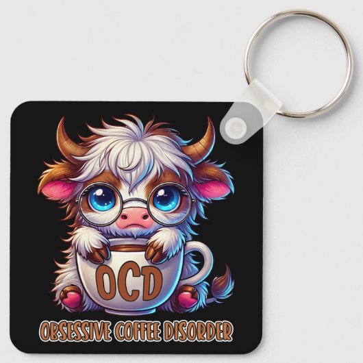 Porte-clés Obsessive Coffee Disorder  (Dos)